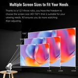 جهاز عرض صغير محمول R3P - 1080P LED، أندرويد 13