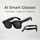 AI Smart Glasses with 8MP Camera G300C, Photography Glass Electrochromic Auto-Tinting Lenses & 32GB Storage, Music  & Translation