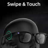 AI Smart Glasses with 8MP Camera G300C, Photography Glass Electrochromic Auto-Tinting Lenses & 32GB Storage, Music  & Translation