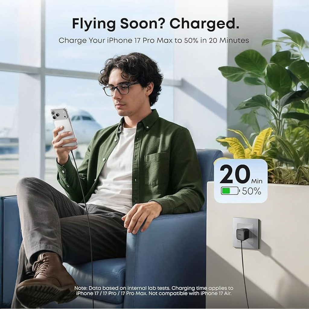 Nano 45W USB-C Fast Charging Adapter Compact Foldable 3-Pin Plug by anker