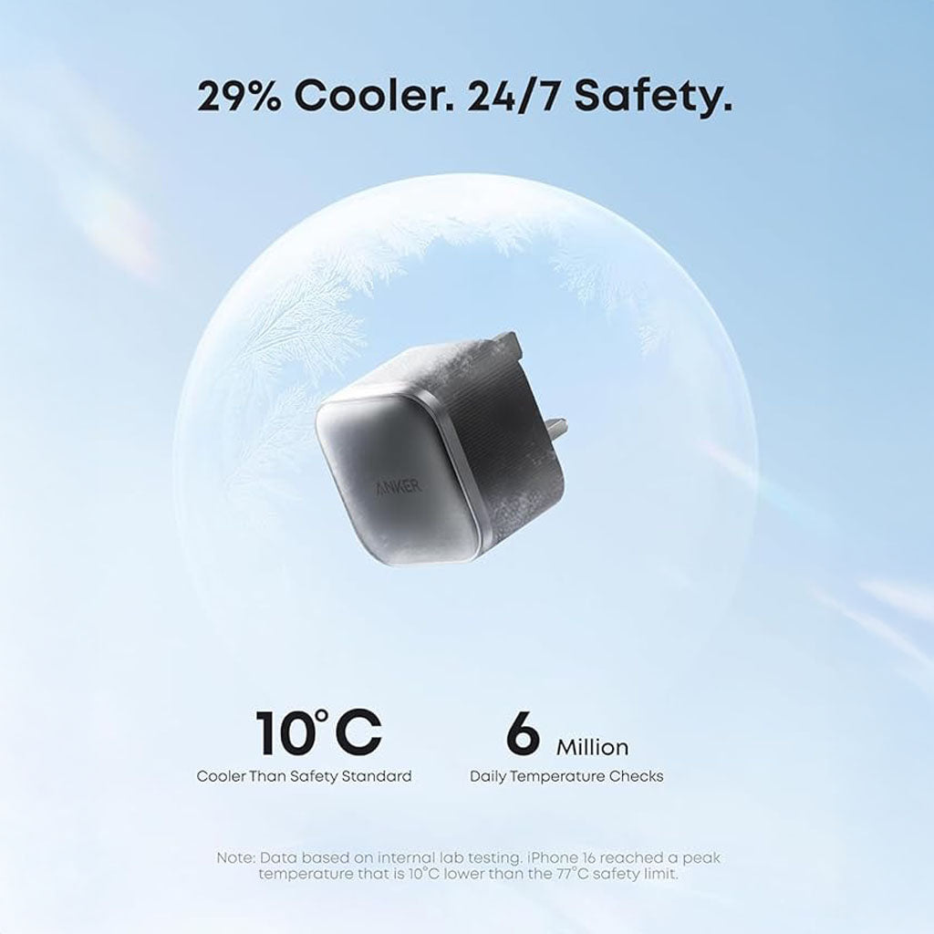 Nano 45W USB-C Fast Charging Adapter Compact Foldable 3-Pin Plug by anker