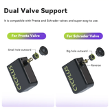 AS2 Ultra Portable 120PSI Bike Pump | Fast, Lightweight Rechargeable Air Inflator for Bikes by CYCPLUS