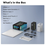 AS2 Ultra Portable 120PSI Bike Pump | Fast, Lightweight Rechargeable Air Inflator for Bikes by CYCPLUS