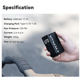 AS2 Pro Max Electric Mini Bike Pump – 120 PSI Max, USB-C Rechargeable by CYCPLUS