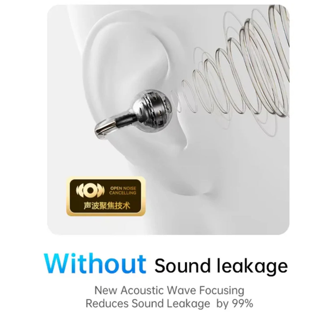 سماعات أذن لاسلكية مفتوحة أذن Open-Ear بصوت HD متوازن ثلاثي لمكالمات واضحة وموسيقى غنية Ai OWS Ai301 من WiWU