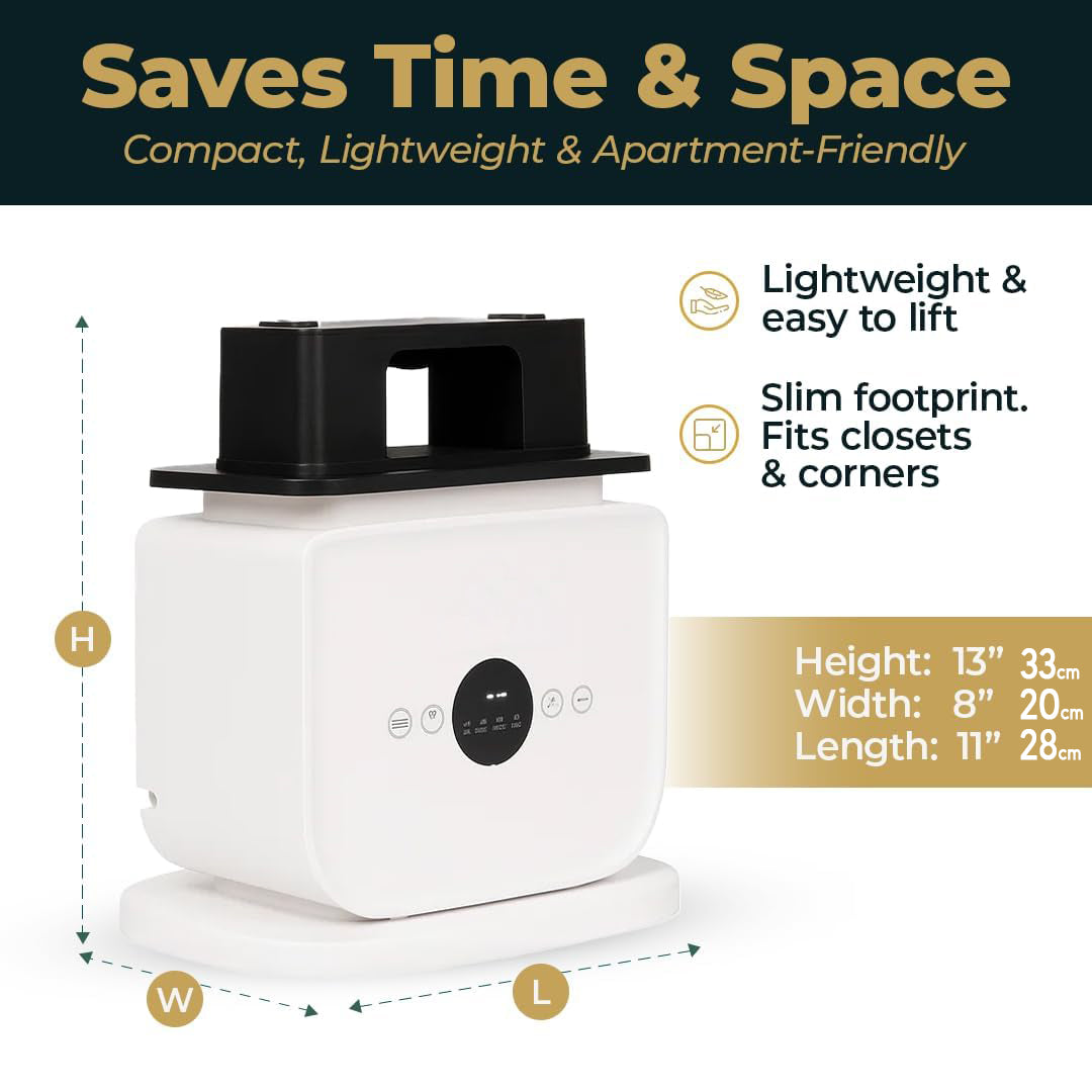 Automatic Hot Air Clothes Dryer and Iron, Hands-Free Wrinkle Remover