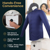 Automatic Hot Air Clothes Dryer and Iron, Hands-Free Wrinkle Remover