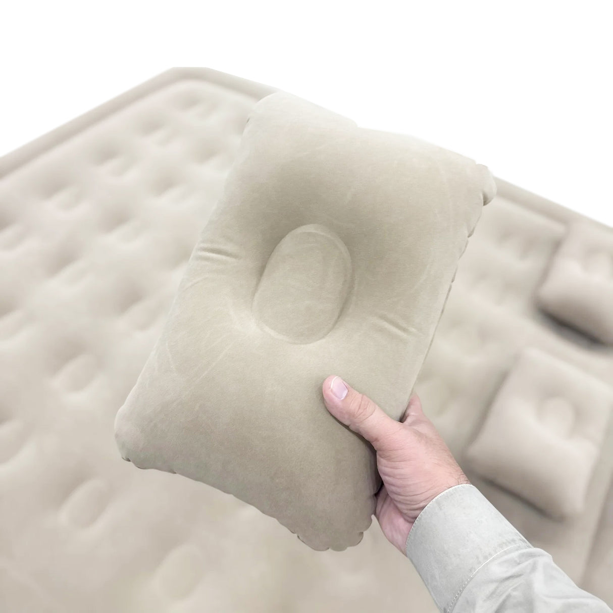 Automatic Inflatable Air Mattress with Built-in Cordless Pump for Camping, Home and Guests by BRIX