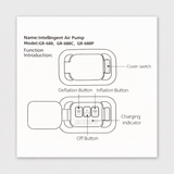 Automatic Inflatable Air Mattress with Built-in Cordless Pump for Camping, Home and Guests by BRIX