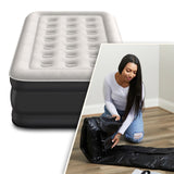 Automatic Inflatable Air Mattress with Built-in Cordless Pump for Camping, Home and Guests by BRIX