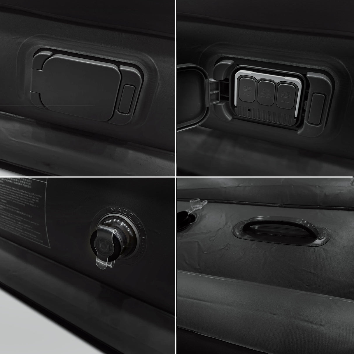 Automatic Inflatable Air Mattress with Built-in Cordless Pump for Camping, Home and Guests by BRIX