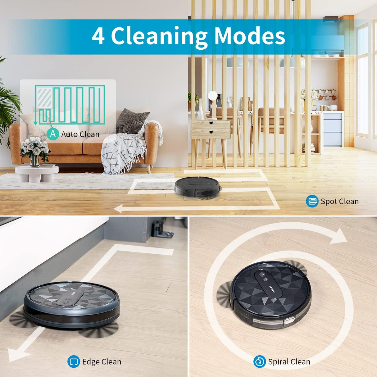 AIRROBO P20 Robot Vacuum Cleaner with 2800Pa Suction Power