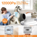 AIRROBO PG100 Pet Grooming Vacuum kit 12000Pa Suction