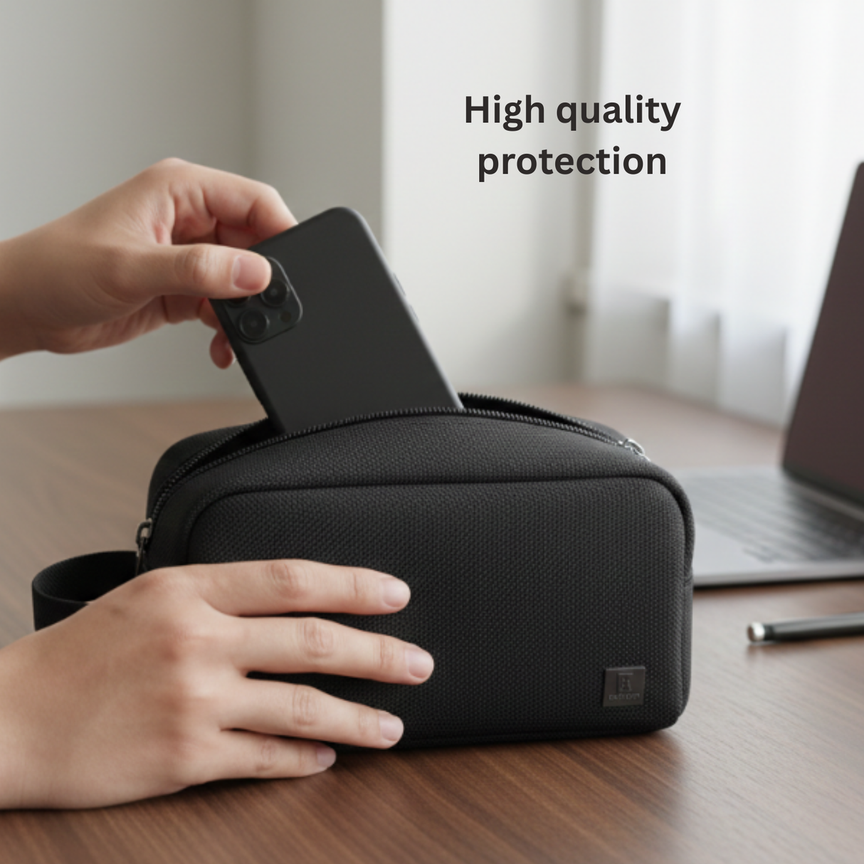 Urban Pouch Multi-Pocket Organizer Bag and Water-Resistant Travel and Tech Storage Case by WiWU