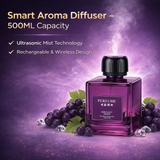 500ml Portable Ultrasonic Essential Oil Diffuser, Rechargeable Aroma Fragrance Machine