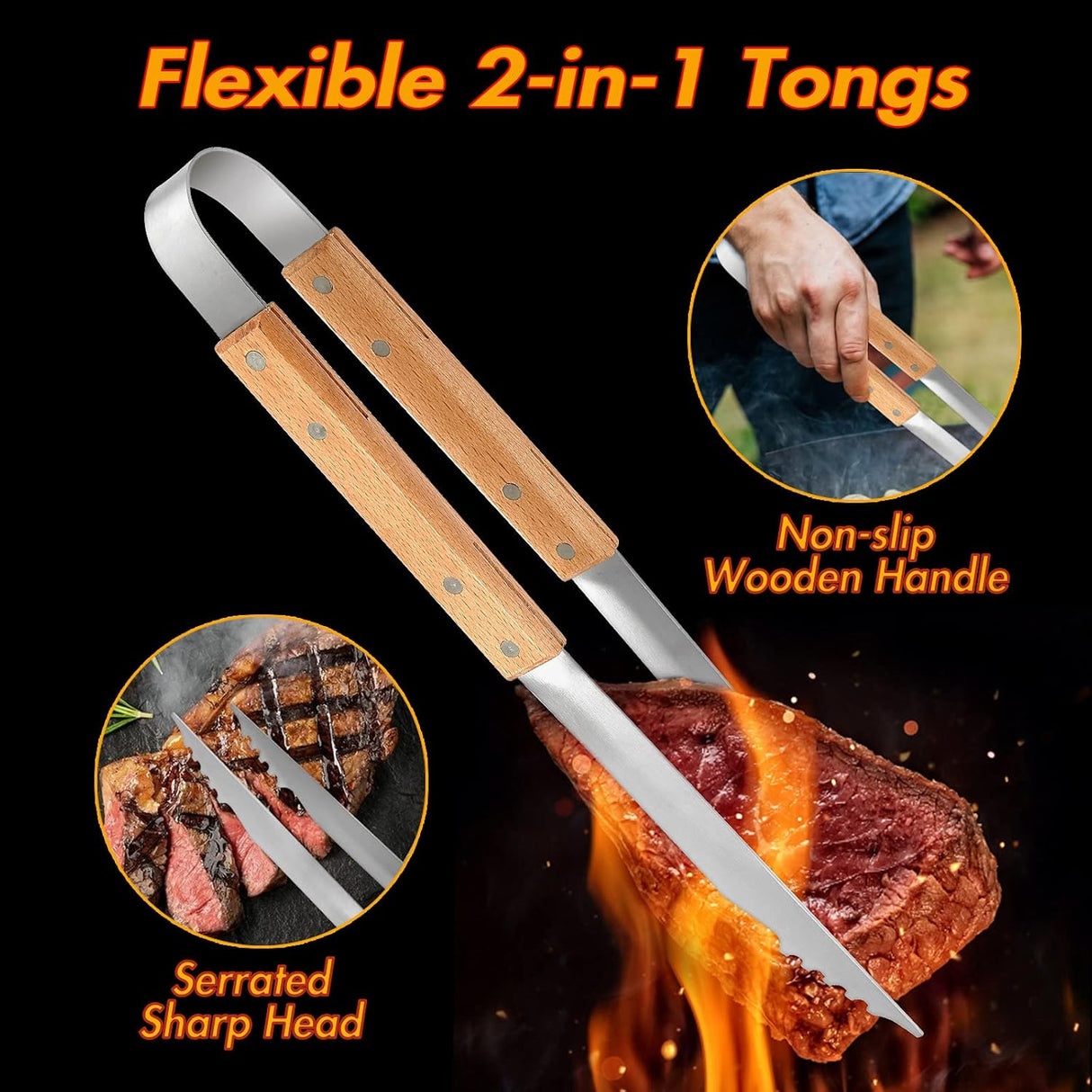 Barbecue Stainless Steel Grilling Tools Set 24 in 1