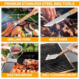 Barbecue Stainless Steel Grilling Tools Set 24 in 1