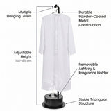 185cm Long Incense Burner Stand, Adjustable Height Bakhoor Burning Clothes Hanger Stand