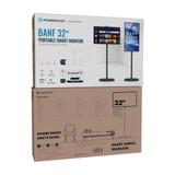 Banf 32″ Portable Smart Monitor – Cordless Bluetooth Display for Work, Gaming & Entertainment by Powerology | Smart Monitor | SASKA Trading