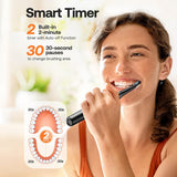 D2 Sonic Electric Toothbrush for Adults by Bitvae, 5 Cleaning Modes, 8 Brush Heads, IPX7 Waterproof with Travel Case