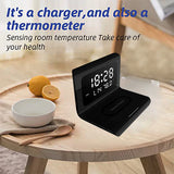 Digital Alarm Clock with Wireless Charger - SASKA Trading