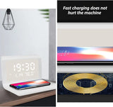 Digital Alarm Clock With Wireless Charger