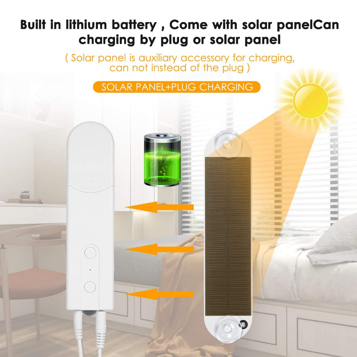 Solar Powered Electric Curtain Motor - SASKA