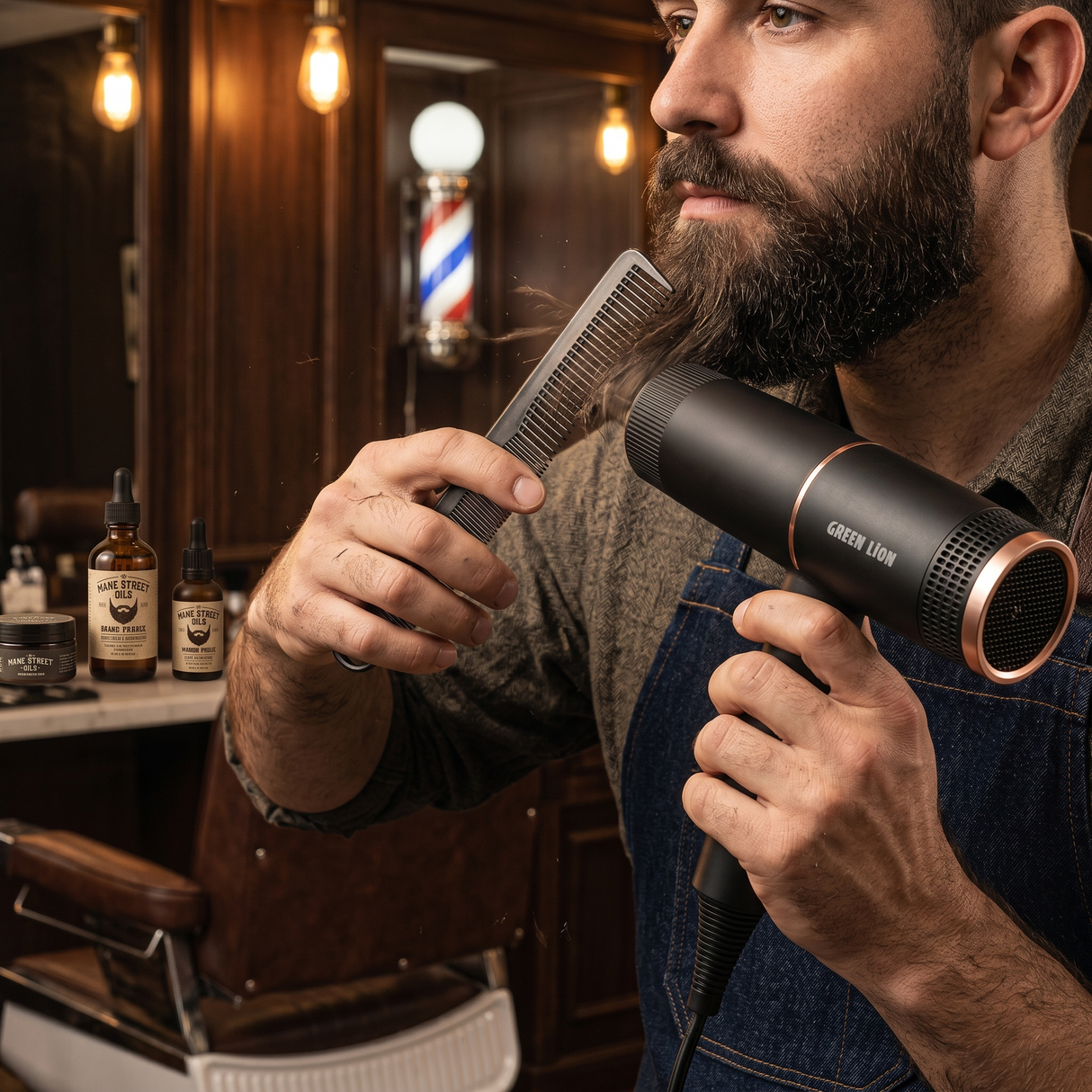 Bristol Hair Dryer with Cool Shot Function by Green Lion