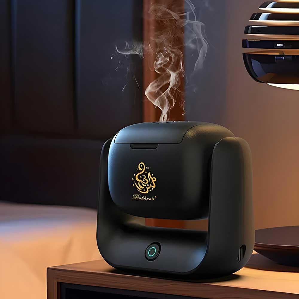 Bakhoor Portable Incense Burner – 90° Rotation - SASKA Trading