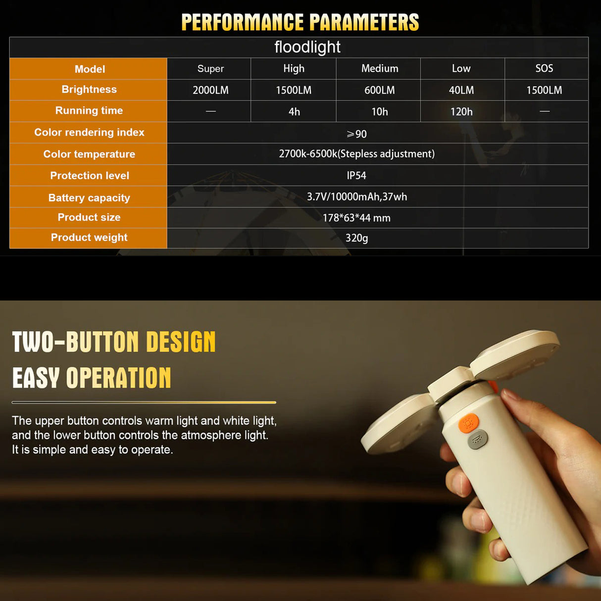 Multi-functional Camping Light - Versatile Outdoor Illumination