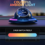 Colorful Ambient Light - Car Air freshener fragrance spray with clock Cf-02 SASKA