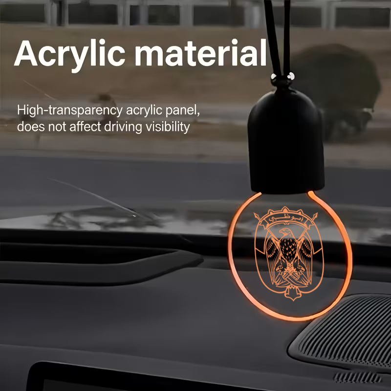 مصباح إضاءة محيطية LED صغير للسيارة قابل للتعليق مع شعار مخصص – ديكور داخلي قابل لإعادة الشحن عبر USB