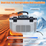 ثلاجة كهربائية محمولة 19 لتر للتبريد والتسخين – ثلاجة سيارة AC/DC بجهد 12V/24V تعمل بتقنية التبريد الحراري بدون ثلج للمنزل والتخييم والسفر