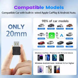 Mini Ultra Wireless CarPlay & Android Auto Adapter | Car Accessories | Buy Now at SASKA Trading