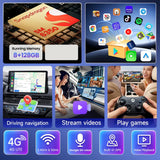 Carlink Tbox Ultra Ai Box, 3-in-1 In-Car Android 15 Smart Carplay Adapter 8GB RAM 128GB ROM by Carlinkit