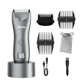 Ceramic-Blade Body Hair Trimmer ES033GY – LED Display Waterproof Groomer by ENSSU | Hair Trimmer | SASKA Trading