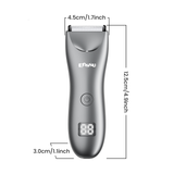 Ceramic-Blade Body Hair Trimmer ES033GY – LED Display Waterproof Groomer by ENSSU