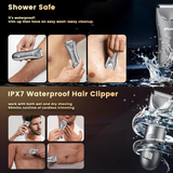 Ceramic-Blade Body Hair Trimmer ES033GY – LED Display Waterproof Groomer by ENSSU