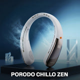 Chillo Zen Neck-Hanging Cooling Fan with Dual Semiconductor Cooling Plates & Intelligent Digital Display by Porodo