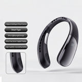 Chillo Zen Neck-Hanging Cooling Fan with Dual Semiconductor Cooling Plates & Intelligent Digital Display by Porodo