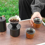 Portable Coffee Maker Set with Premium Travel Bag - Manual Brewing Made Simple