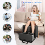 2 in 1 Foot And Leg Massager with Ottoman Rest, Shiatsu Foot and Calf Massager with Heat, Kneading, Vibration, Compression CF-5001 by Comfire