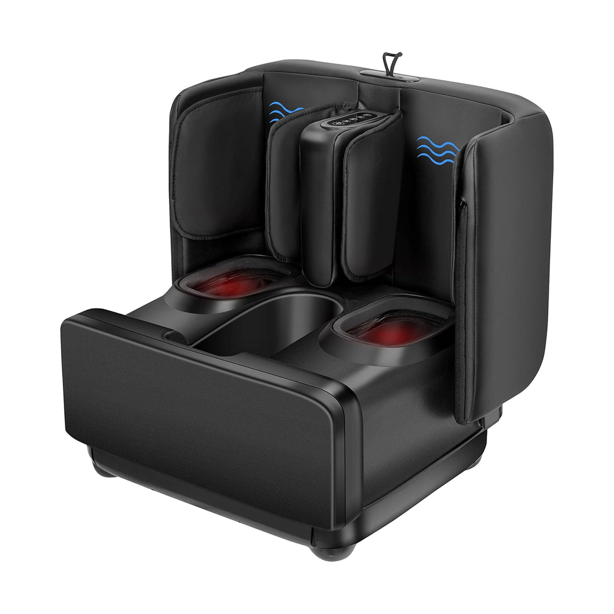 2 in 1 Foot And Leg Massager with Ottoman Rest, Shiatsu Foot and Calf Massager with Heat, Kneading, Vibration, Compression CF-5001 by Comfire