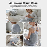 Heated Waist Belt with massager, Extra Large Size Heating Pads with Vibration for Period Cramps CF-6413 by Comfire