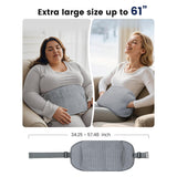 Heated Waist Belt with massager, Extra Large Size Heating Pads with Vibration for Period Cramps CF-6413 by Comfire