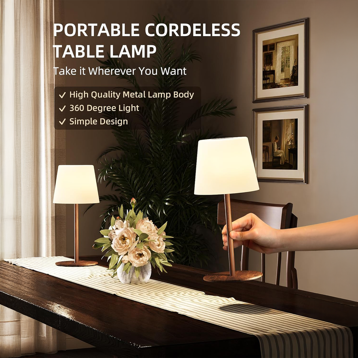 Cordless LED Table Lamp by EZVALO | SASKA Trading | Table lamp | SASKA Trading Dubai UAE