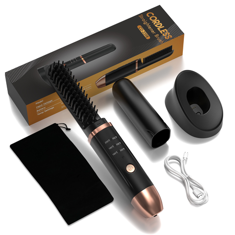 Cordless Mini Hair Straightener Brush | Hair Straightener | Buy Now at SASKA Trading