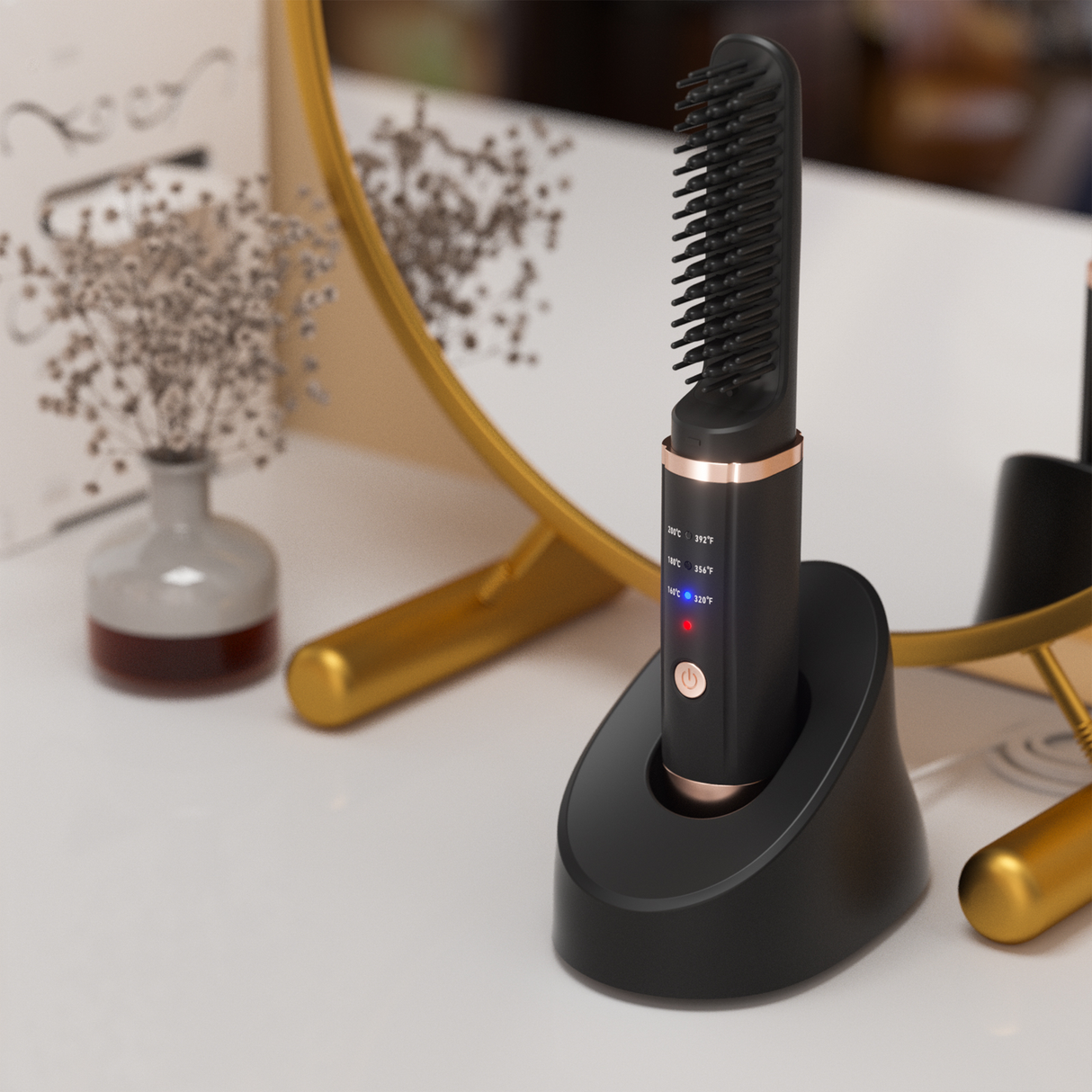 Cordless Mini Hair Straightener Brush | Hair Straightener | Buy Now at SASKA Trading
