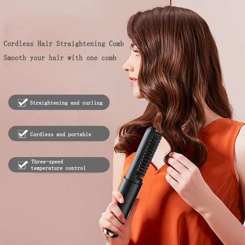 Cordless Professional Hair Straightening Comb KR017 - SASKA