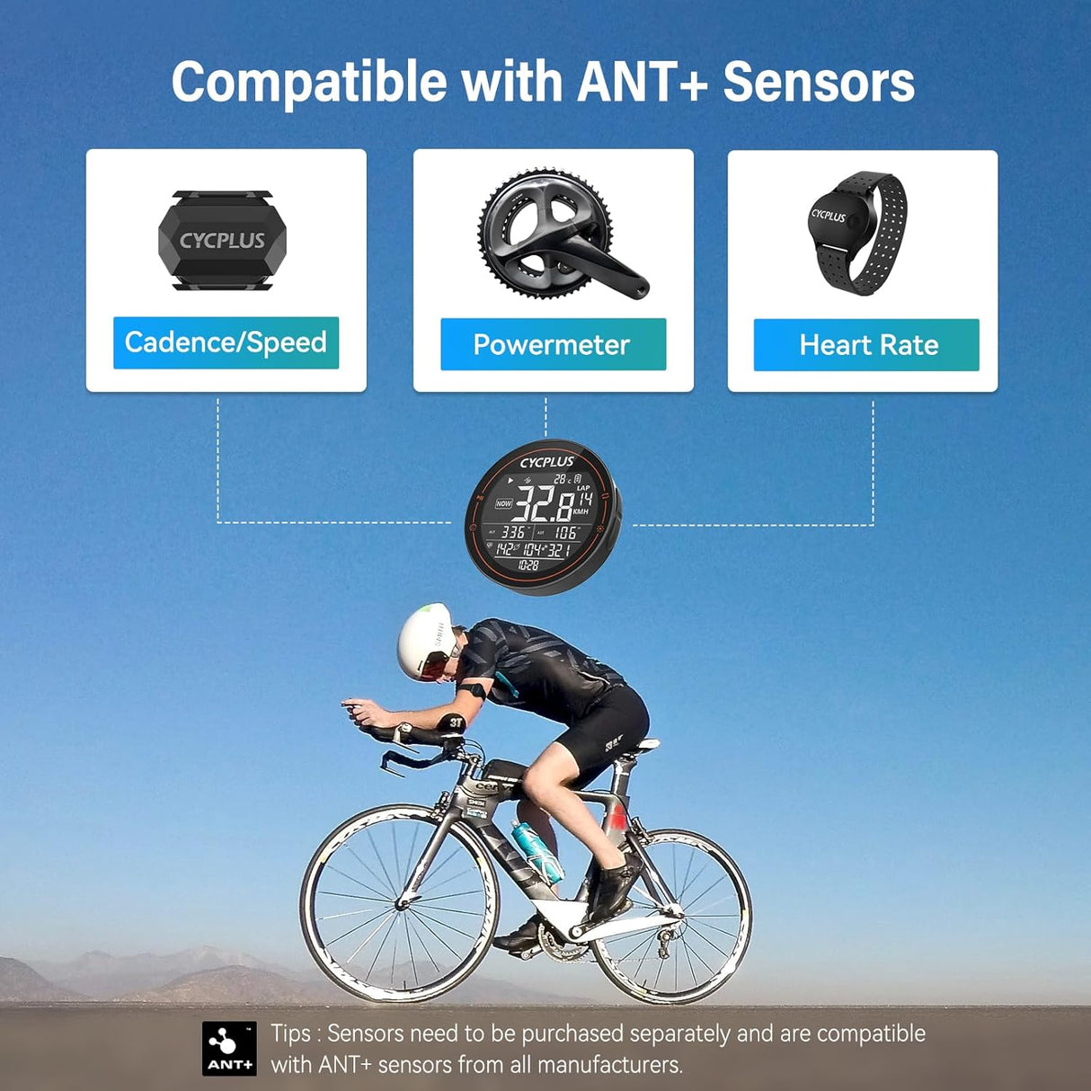 M2 GPS Bike Computer by CYCPLUS | Bicycle Computers | SASKA Trading